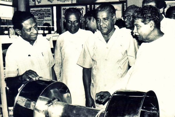 N. W. Odiris Perera With President Ranasinghe Premadasa